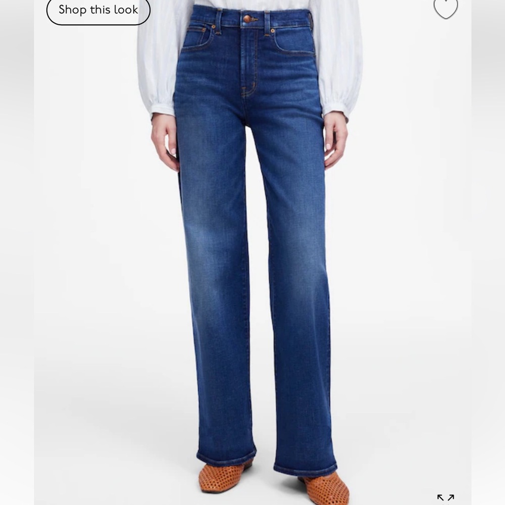 NWT! Madewell The Perfect Vintage Wide-Leg Jean, sz 27